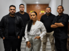 A cantora Erika Guermai e banda. Foto: Divulgação.