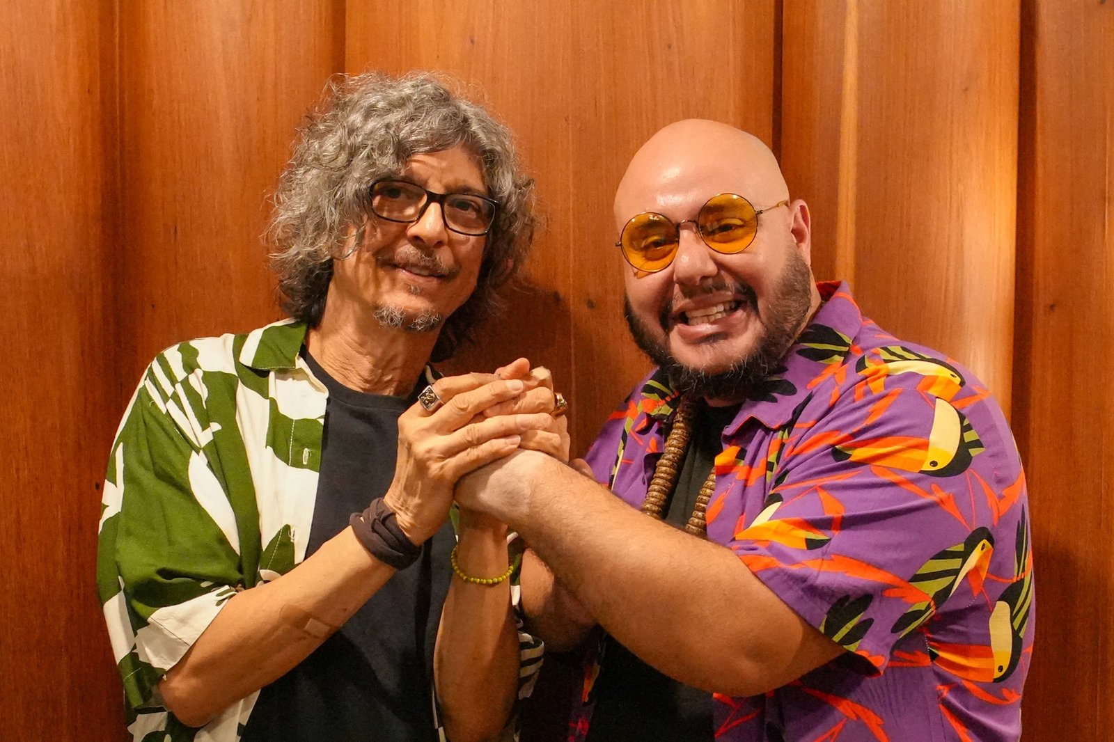 Os cantores Pedro Luís e Márcio Moreira. Foto: Divulgação.